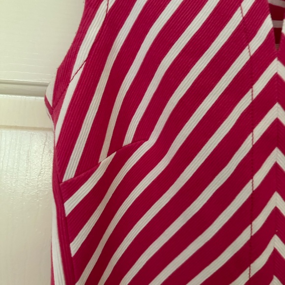 TALBOTS pink & white chevron dress - Picture 10 of 14